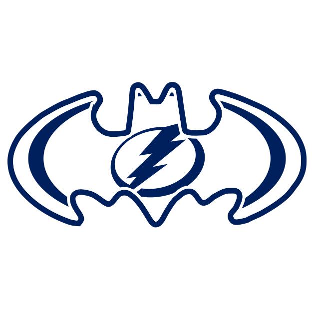 Tampa Bay Lightning Batman Logo DIY iron on transfer (heat transfer)